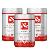 3X - Café Molido Illy Moka 250grs
